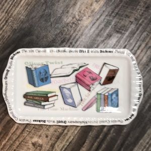 Paul cardew 🌹 Stunning decorative novel great authors tea tray plate platter